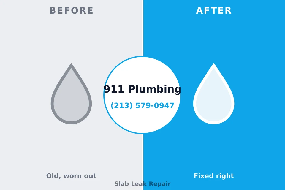 Before and after: plumbing repair Burton, OH